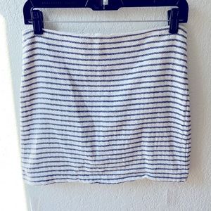 Gap blue and white cotton mini skirt